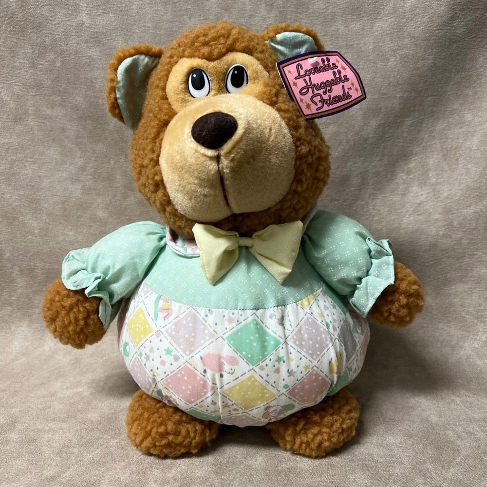 Dan Dee Lovable Huggable Friends Plush 13" Brown Bear